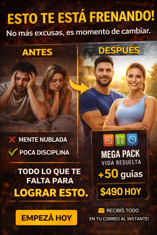 MEGA PACK TRANSFORMACIÓN TOTAL (50+ GUÍAS) – SOLO HOY $490